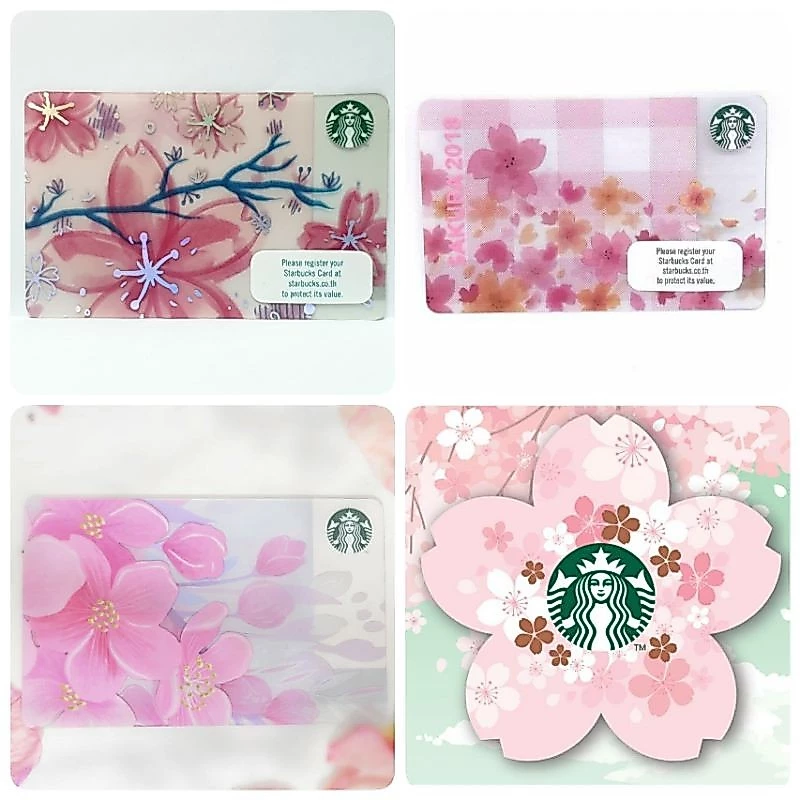 บัตร Starbucks ลายซากุระ ปี 2017 2018 2019 2020