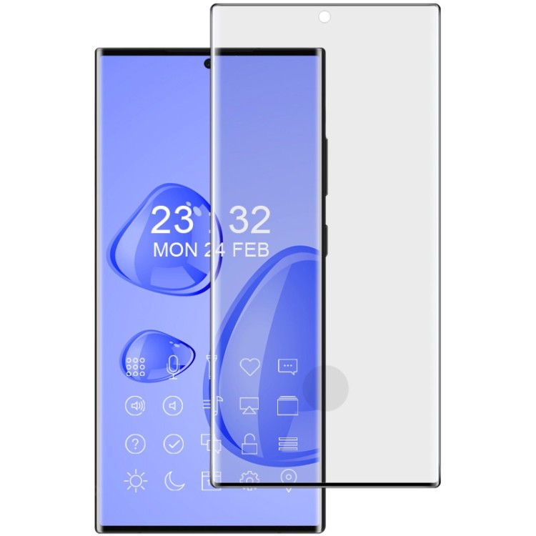 สําหรับ Samsung Galaxy S23 Ultra 5G imak 3D โค้งฟิล์มกระจกนิรภัยแบบเต็มหน้าจอ