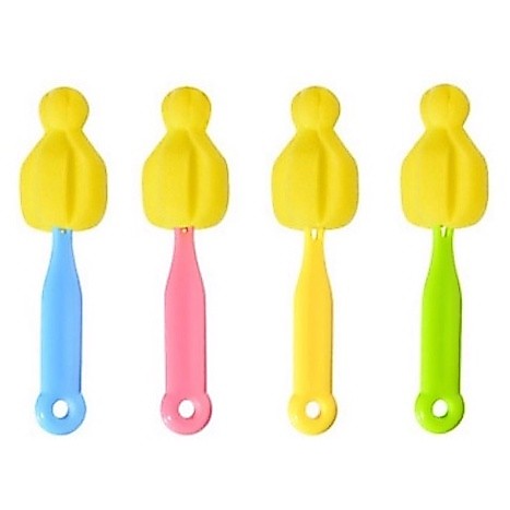 พร้อมส่ง! K410 ฟองน้ำล้างจุกนม แปรงล้างขวดนม สำหรับจุกนมคอแคบ และคอกว้างทุกแบบ