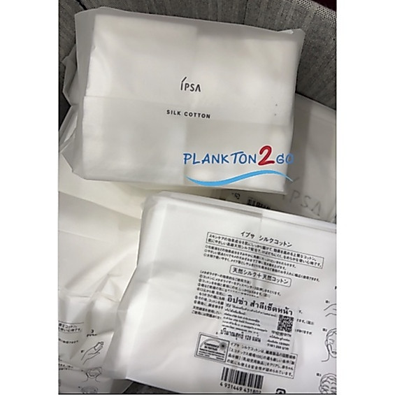 IPSA สำลีสำหรับเช็ดหน้า Silk Cotton 100% 120 แผ่น ฉลากไทย