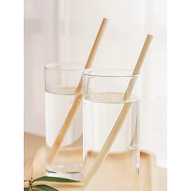 หลอดไม้ไผ่  รักษาโลก สะอาด เกรตA ยาว 20ซม.สำหรับเครื่องดื่มเย็น ชา กาแฟ *สินค้าขายดี*