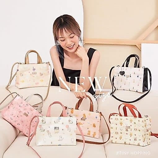 กระเป๋า Crossbody KEPT รุ่น Tiny Hopping มีแม่เหล็กปิดปากกระเป๋า ใส่มือถือได้ทุกรุ่น มี 4 ช่อง ด้านใน
