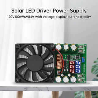 DC-DC 600W โมดูลลดแรงดันปรับได้กำลังสูง 120/100/96/84V พร้อมจอแสดงผลแรงดันและกระแสไฟฟ้า แหล่งจ่ายไฟ พลังงานแสงอาทิตย์