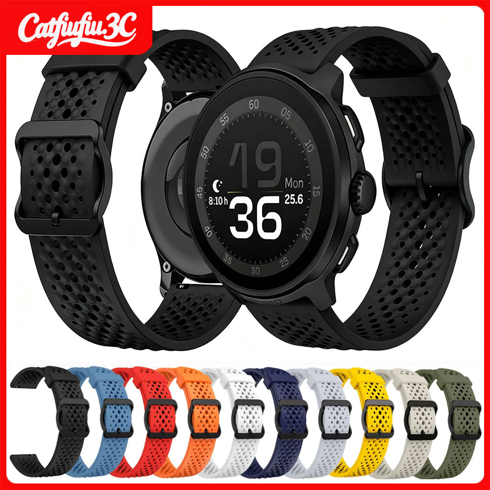 สําหรับ Suunto แนวตั้ง 2 สายรัดข้อมือสําหรับ Suunto 5 9 Peak Pro DLC/ Race 2/Ocean Race S สร้อยข้อมือซิลิโคนอุปกรณ์เสริม