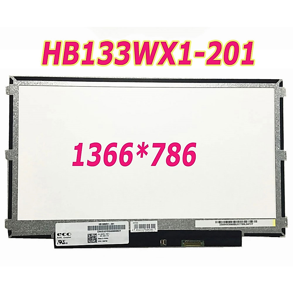 13.3 นิ้วหน้าจอ LCD สําหรับ Dell Latitude 13 3380 3350 3340 N133BGE-E31 HB133Wx1-201 LTN133AT31 30pin 1366*768
