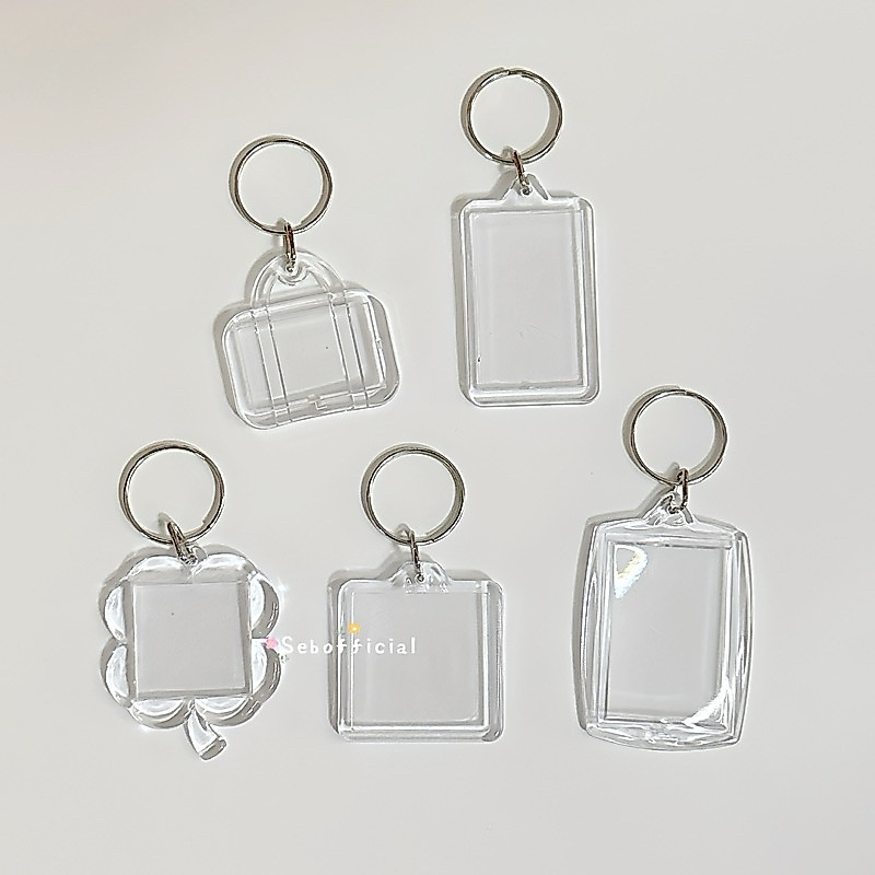 Sebofficial | Keychain ♡‧₊˚ | พวงกุญแจกรอบรูปอะคริลิค กรอบการ์ดใส พวงกุญแจสำหรับใส่รูป