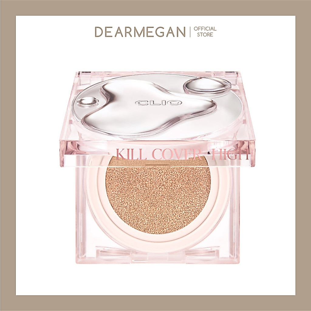 CLIO KILL COVER HIGH GLOW CUSHION SPF50+ PA+++ : คลีโอคุชชั่นสูตรโกวล์ผสมสารกันแดด พร้อมรีฟิล15 g
