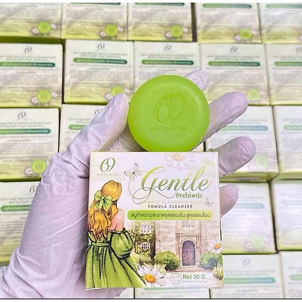 (📍กดในไลฟ์ถูกกว่า📍)  SIXTY NINE GENTLE FOMULA CLEANSER SOAP ซิกตี้ ไนท์ เจนเทิล ฟอมูล่า คลีนเซอร์ โซป🧼 1 ก้อน 30 กรัม
