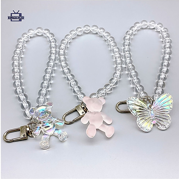 สายคล้องโทรศัพท์มือถือ สายคล้องโทรศัพท์มือถือinsคริสตัลเพิร์ลจี้ผีเสื้อเครื่องประดับหมีดอกทานตะวันโทรศัพท์มือถือจี้