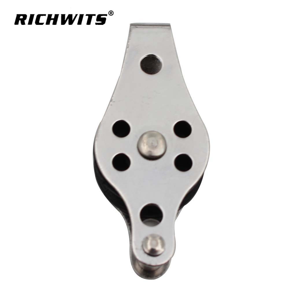 Zhibo โลหะ RICHWITS สแตนเลส 316 รอกไนลอนเรือใบเรือรอก 608