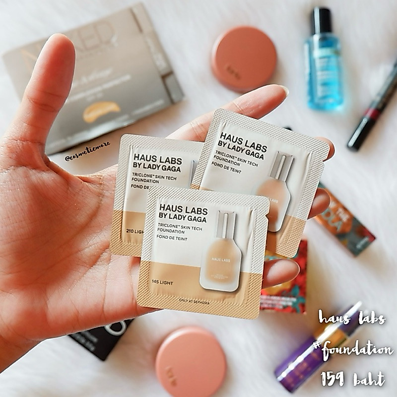 พร้อมส่ง! ❤️ haus labs by lady gaga triclone skin tech medium coverage foundation with fermented arnica 1ml