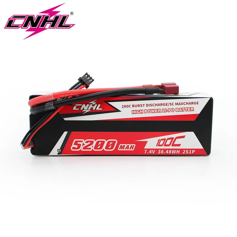 CNHL Lipo แบตเตอรี่ 3S 4S 5200mAh 11.1V 14.8V 100C พร้อมปลั๊ก T สําหรับ RC รถเรือเฮลิคอปเตอร์รถบรรทุ