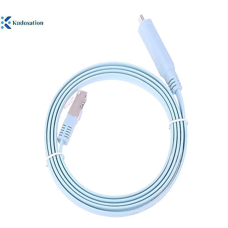 Kudosion 1.5m Usb C ถึง Rj45 คอนโซลสาย Rs232 อะแดปเตอร์อนุกรมสําหรับ Router Rj 45 Data Cable Converter Type-C ควบคุมสาย
