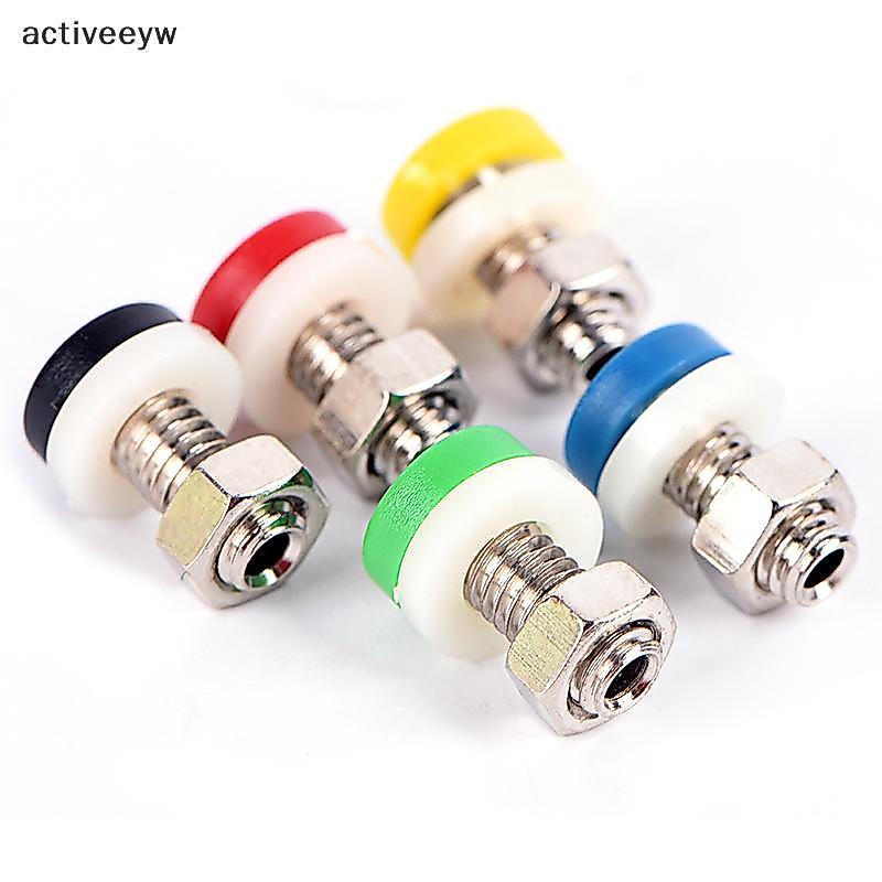 Activeeyw] 10 ชิ้น Mini 2 มิลลิเมตรทองเหลืองกล้วย Soet Ja สําหรับสายสัญญาณเสียงปลั๊กเชื่อมต่อใหม่