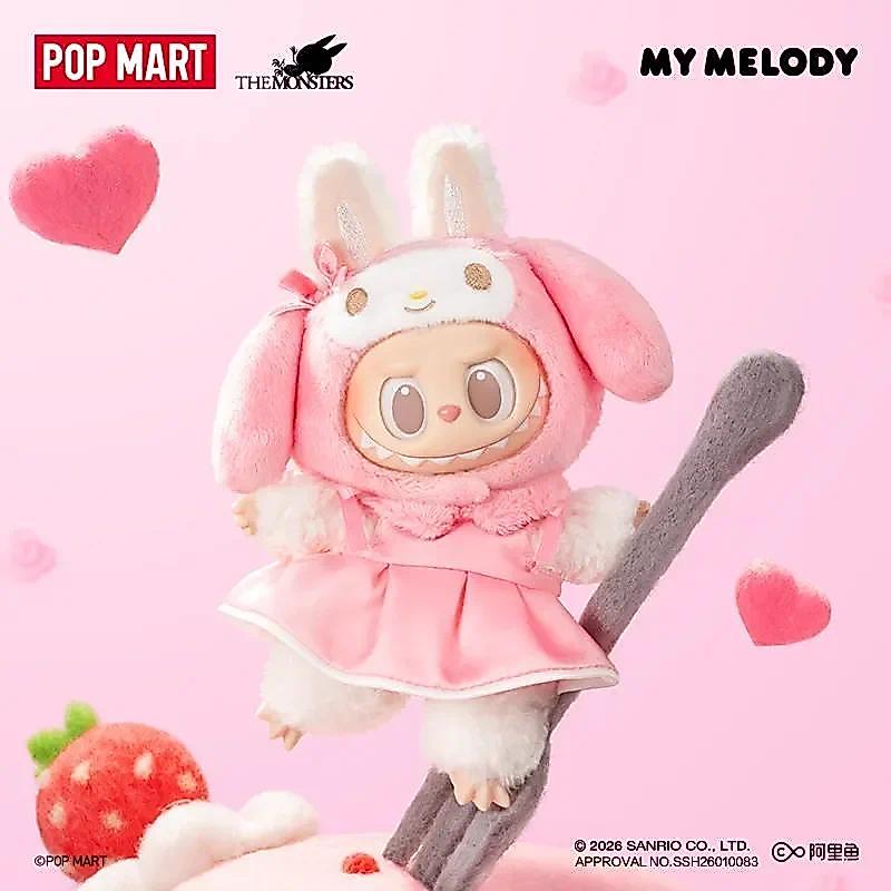 POP MART Labubu Monsters Sanrio Character Series ตุ๊กตาไวนิลกล่องตาบอด - ตุ๊กตาฟิกเกอร์อนิเมะลึกลับสําหรับเครื่องประดับเดสก์ท็อป