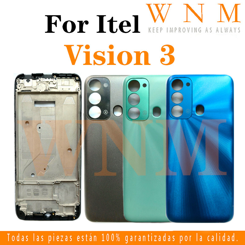 สําหรับ Itel Vision 3 / S661L กรอบด้านหน้า Bezel ฝาหลังแบตเตอรี่อะไหล่ด้านหลังกรณีที่อยู่อาศัยศูนย์แ