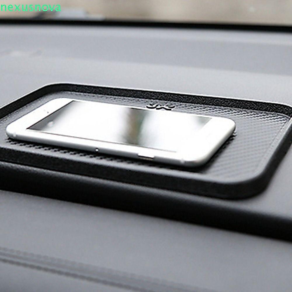 NEXUSNOVA รถ Anti SLIP MAT, Anti-SLIP PVC รถยนต์แผ่นกันลื่น, Dashboard Sticky คาร์บอนไฟเบอร์ 20*12.5 ซม.รถแผ่นกันลื่นอุปกรณ์ตกแต่งภายในรถยนต์
