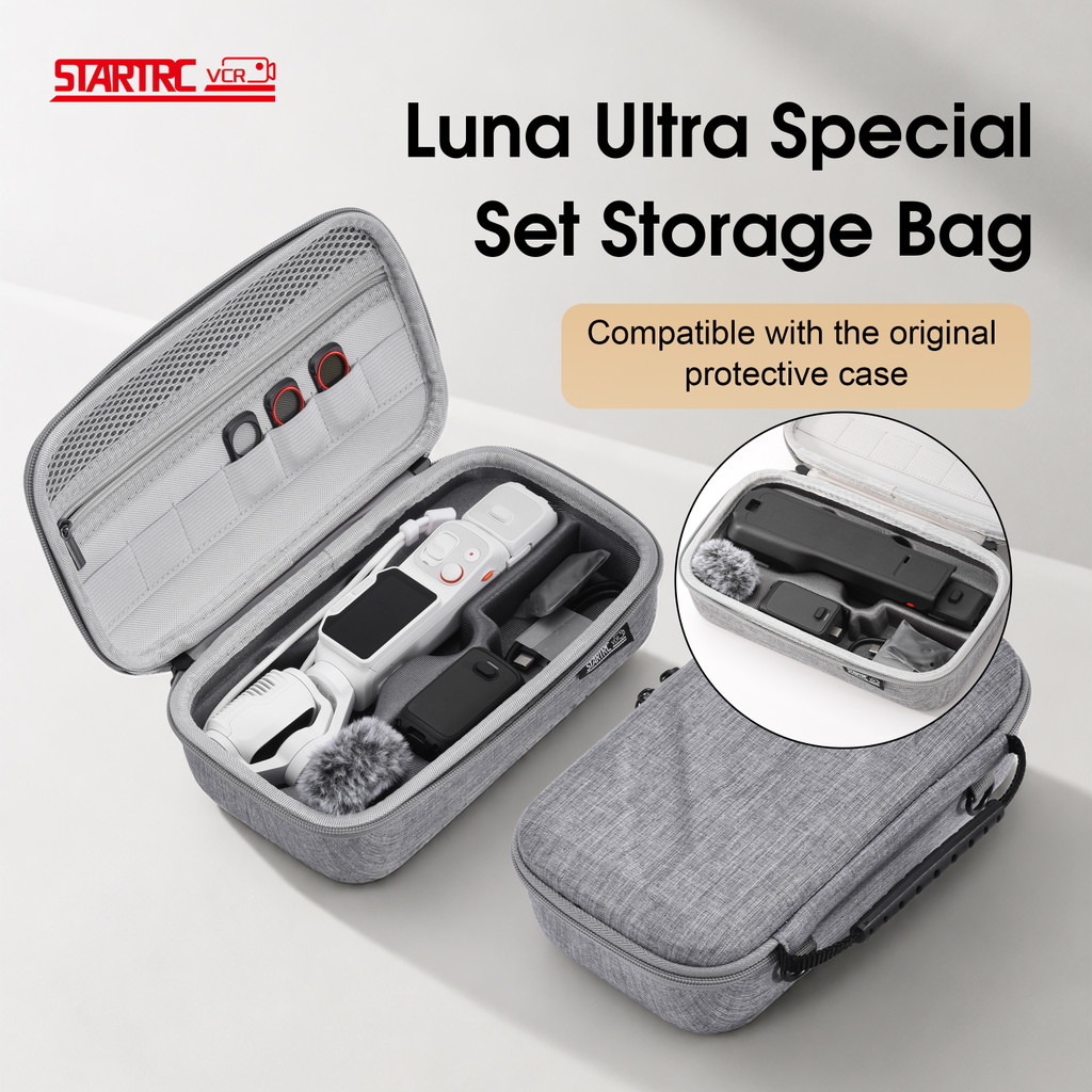 For Insta Luna Ultra ชุดถุงเก็บไหล่ข้างเดียว กระเป๋าสะพายข้าง เข้ากันได้กับเคสป้องกันเดิมกล่องเก็บมือถือแบบพกพากล้องอุปก