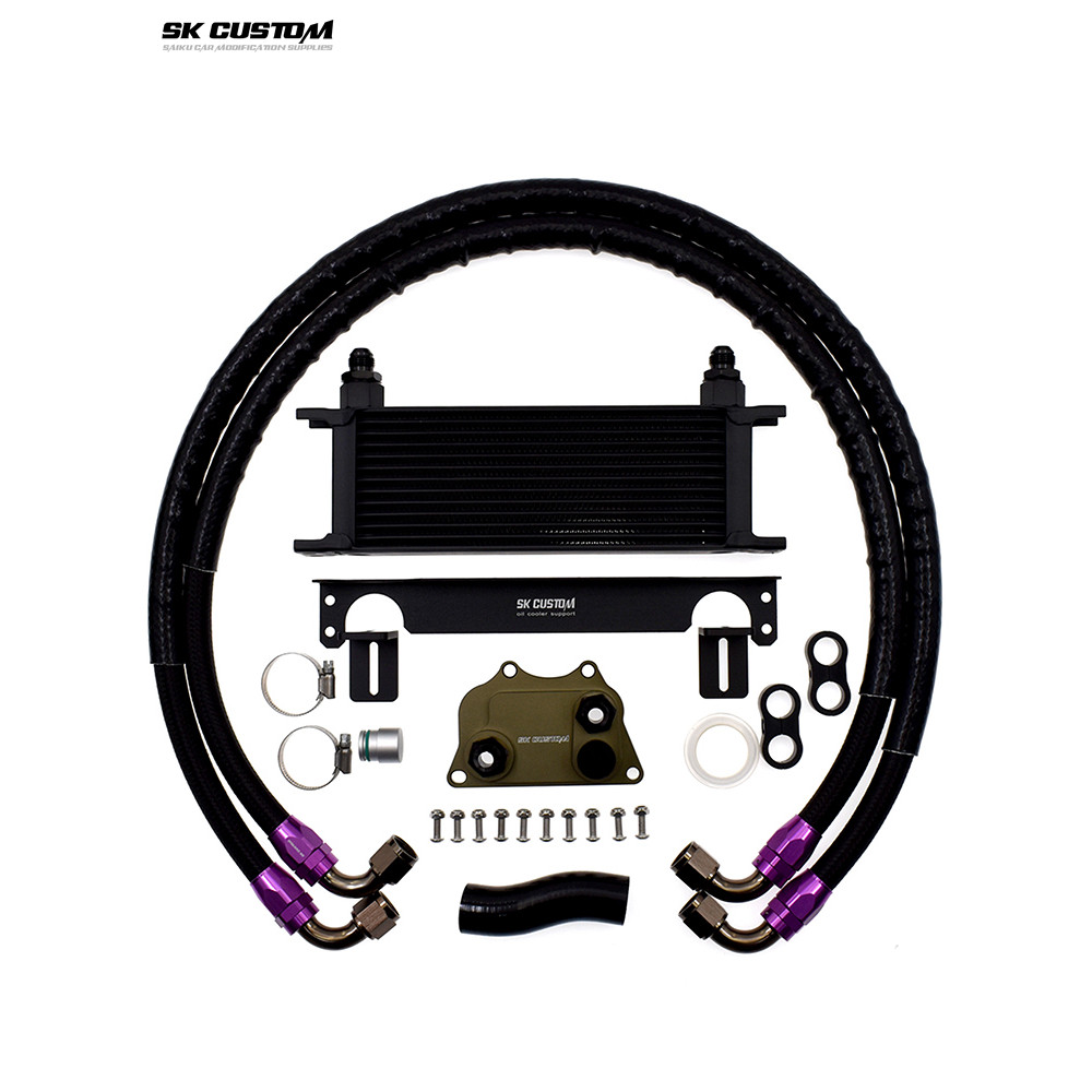 SK CUSTOM เหมาะสําหรับ Volkswagen Audi 1.8 T2.0 T รุ่นที่สอง EA888 ชุดระบายความร้อนน้ํามันหม้อน้ําน้