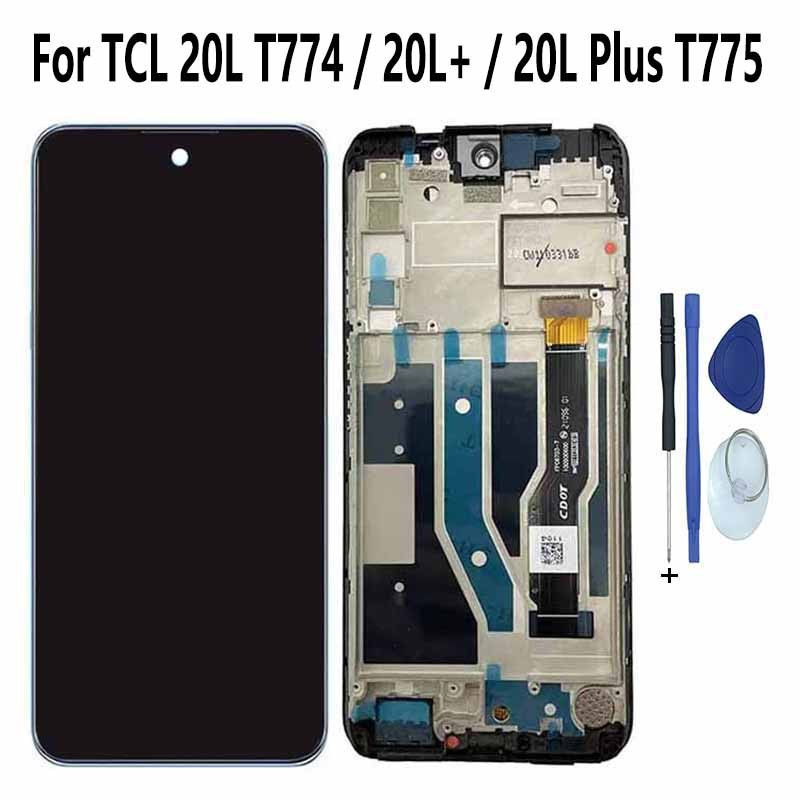 สําหรับ TCL 20L 20L + 20L Plus T774 T774B T774H T775 T775B T775H จอแสดงผล LCD Touch Screen Digitizer