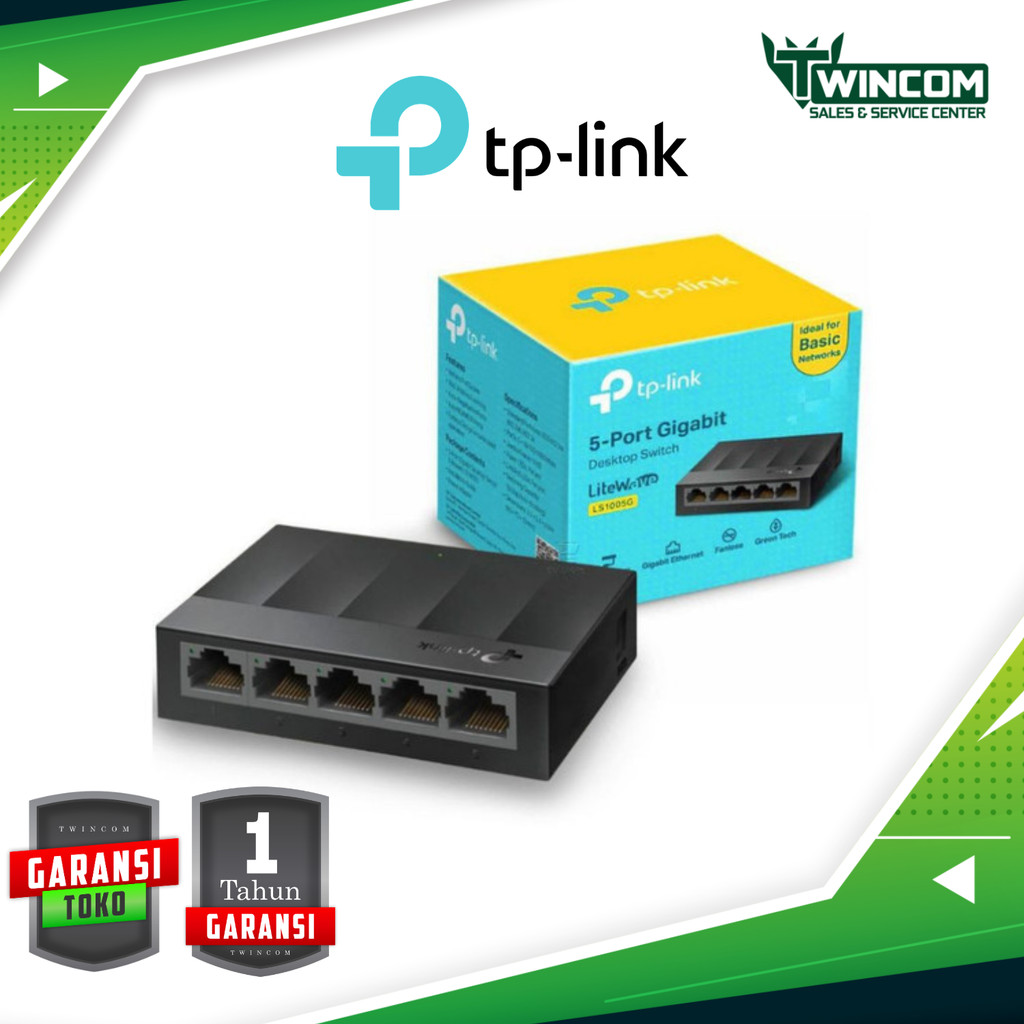 TP-LINK LS1005G 5-Port 101001000สวิตช์ตั้งโต๊ะ Mbps