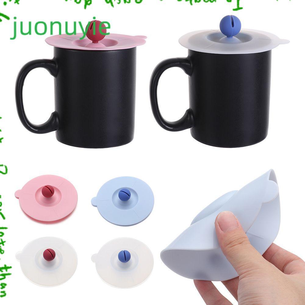 JUONUYIE ฝาครอบถ้วยซิลิโคนชากาแฟซีลกันฝุ่น