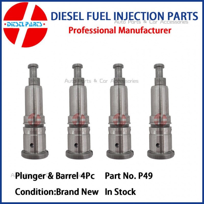 ลูกสูบ 4 ชิ้น P49 Plunger และชุดประกอบบาร์เรล 134101-6420 9411610328 องค์ประกอบปั๊มเชื้อเพลิงสําหรับ
