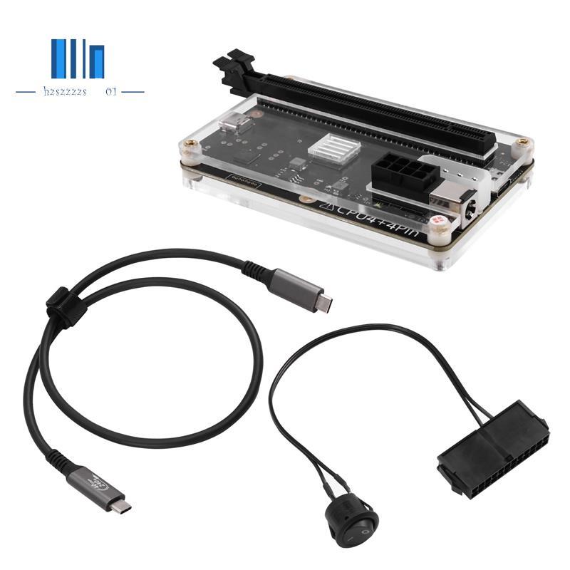 USB4 สําหรับ 4 /3 GPU Dock สําหรับ RTX5090 RX7900 สําหรับ External PCIe กราฟิกการ์ดแล็ปท็อปโน้ตบุ๊ค 