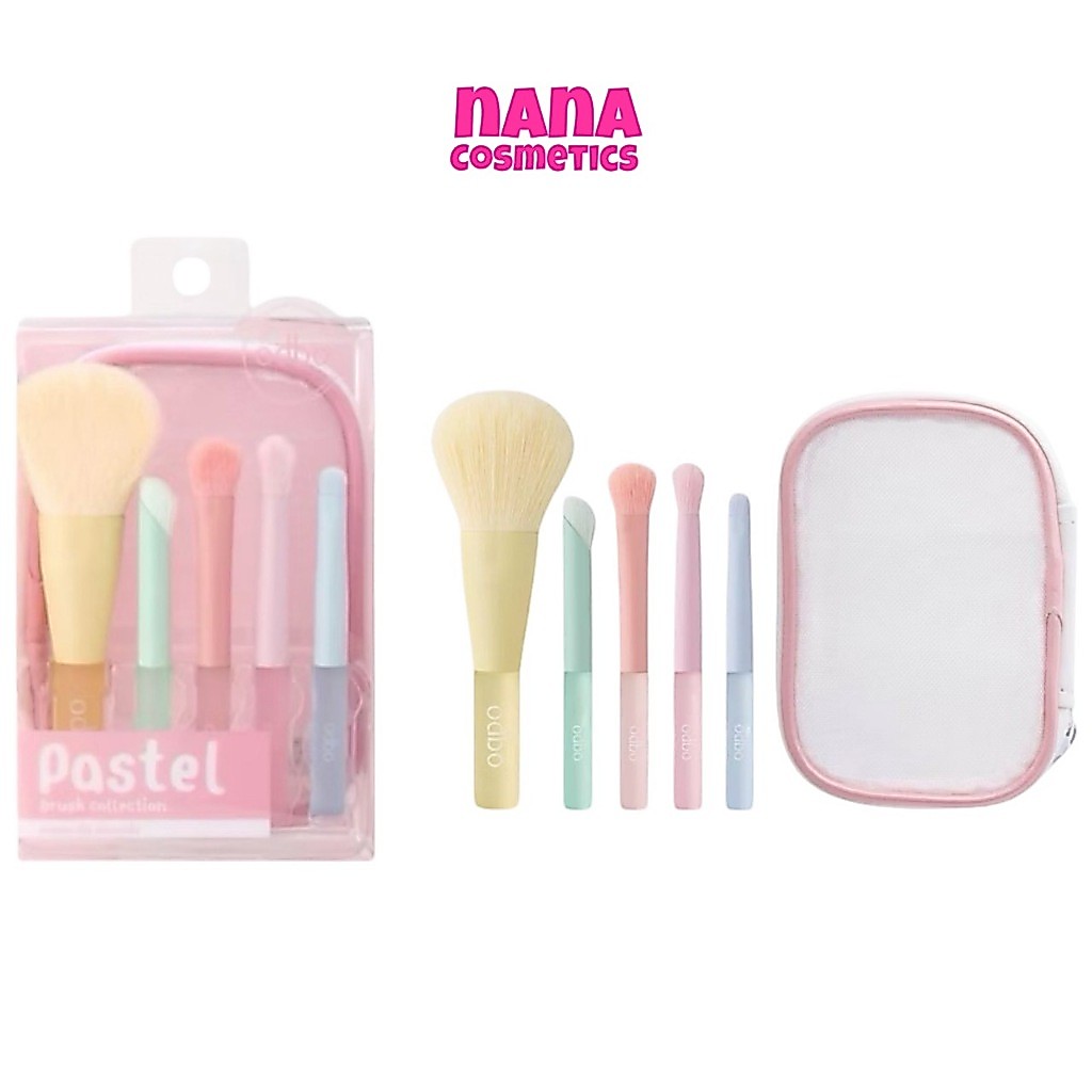 OD8058 โอดีบีโอ พาสเทล บรัช คอลเลคชั่น ชุดแปรง 5 ชิ้น ODBO Pastel Brush Collection