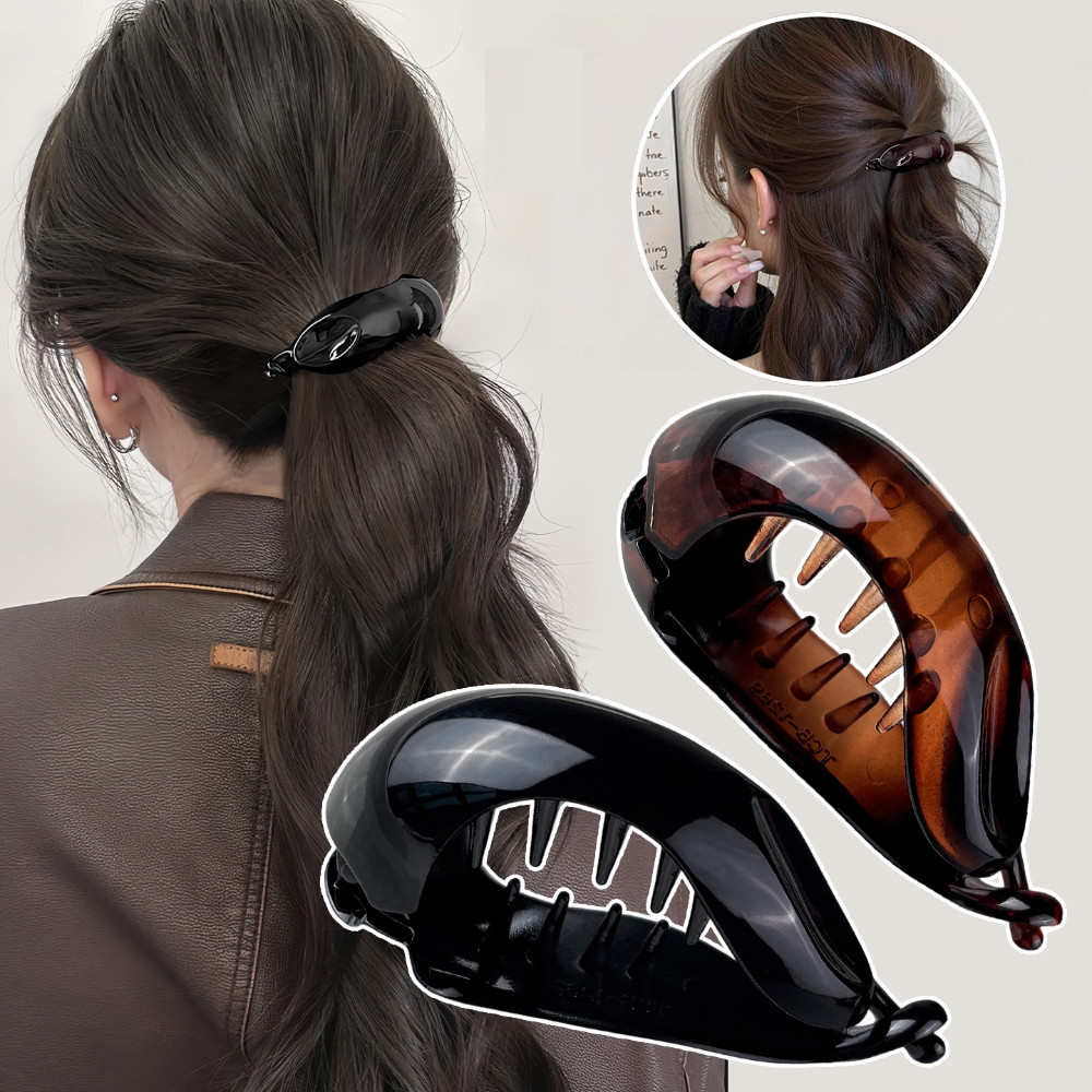 Banana Clip Womens Small Hair Volume Claw Ponytail Anti-Slip Twist Barrette