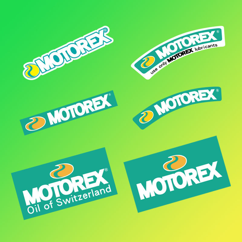 สวิส motorex สปอนเซอร์หมวกกันน็อคสติ๊กเกอร์มอเตอร์ไซค์ดัดแปลงสติ๊กเกอร์รถกันน้ําสติ๊กเกอร์สะท้อนแสง
