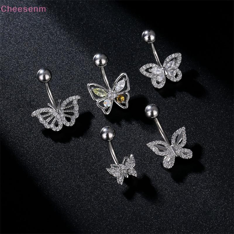 Cheetnm Titanium Navel หลากหลายสไตล์ สร้อยพิทูกาล อัญมณีสำหรับผู้หญิง ลายเจาะ สวยงามสำหรับทุกโอกาส TH