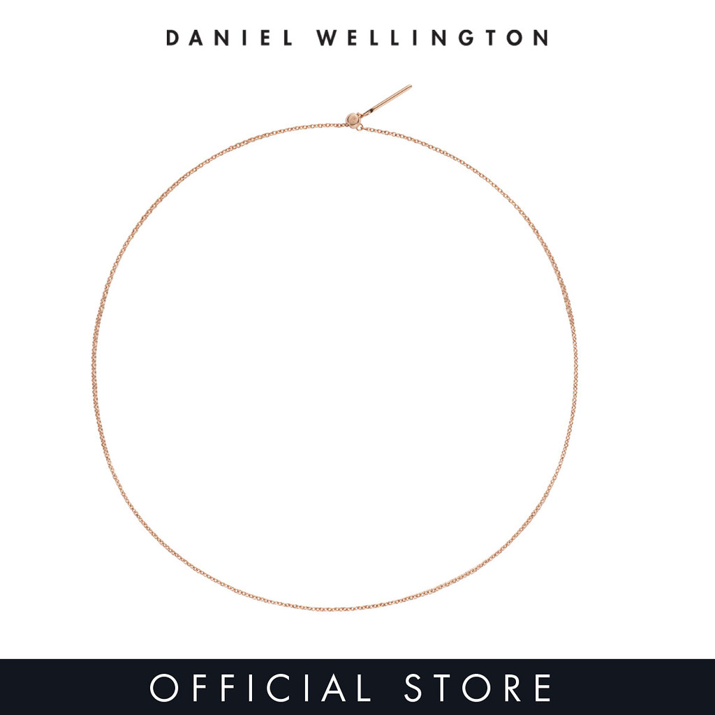 (ทักแชทรับโค้ด) Daniel Wellington สร้อยคอ CHARMS CHAIN NECKLACE RG สีโรสโกล
