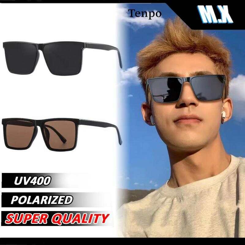 แว่นกันแดด MX Studio-TENPO แบบโพลาไรซ์ ออกแบบสำหรับการขับขี่ ป้องกันรังสีUV กรอบทรงสี่เหลี่ยมขนาดกลา