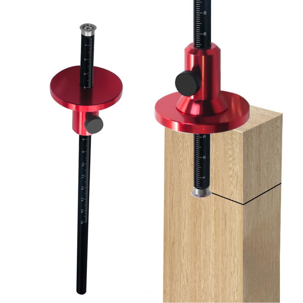 Woodworking Scriber Wheel Marking Gauge Aluminium Alloy สำหรับโครงการ DIY ซ่อมเฟอร์นิเจอร์