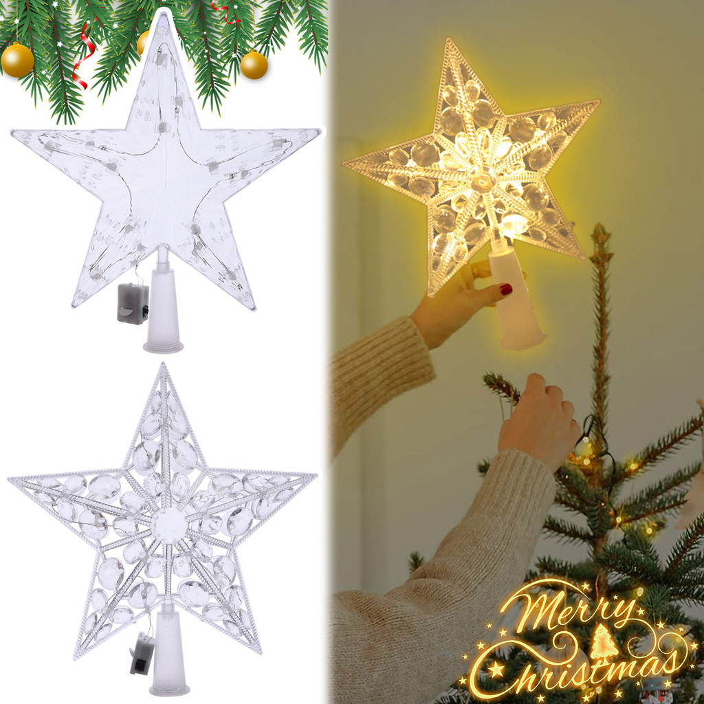 LED ต้นคริสต์มาส Tooper Star ดาวเรืองแสง 5 ขา สำหรับประดับต้นไม้ในเทศกาล Christmas