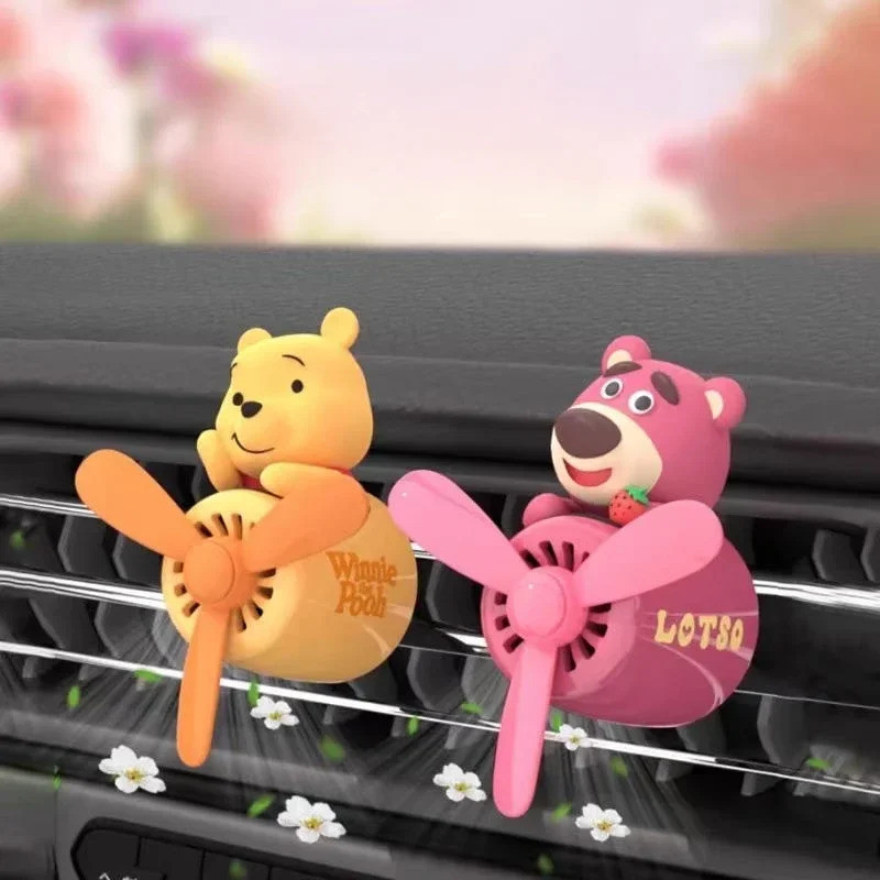 Stitch car air Freshener Diffuser Outlet กลิ่นหอมการ์ตูนLotso Mickey Winnie the Pooh Auto Accessorie ของขวัญคริสต์มาส ราคา ถูกที่สุด ดีลบีเคเค