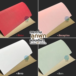 กระดาษลูกฟูก กระดาษสีลูกฟูก ลอนเดียว แผ่นใหญ่ ขนาด A1 (20x30 นิ้ว)