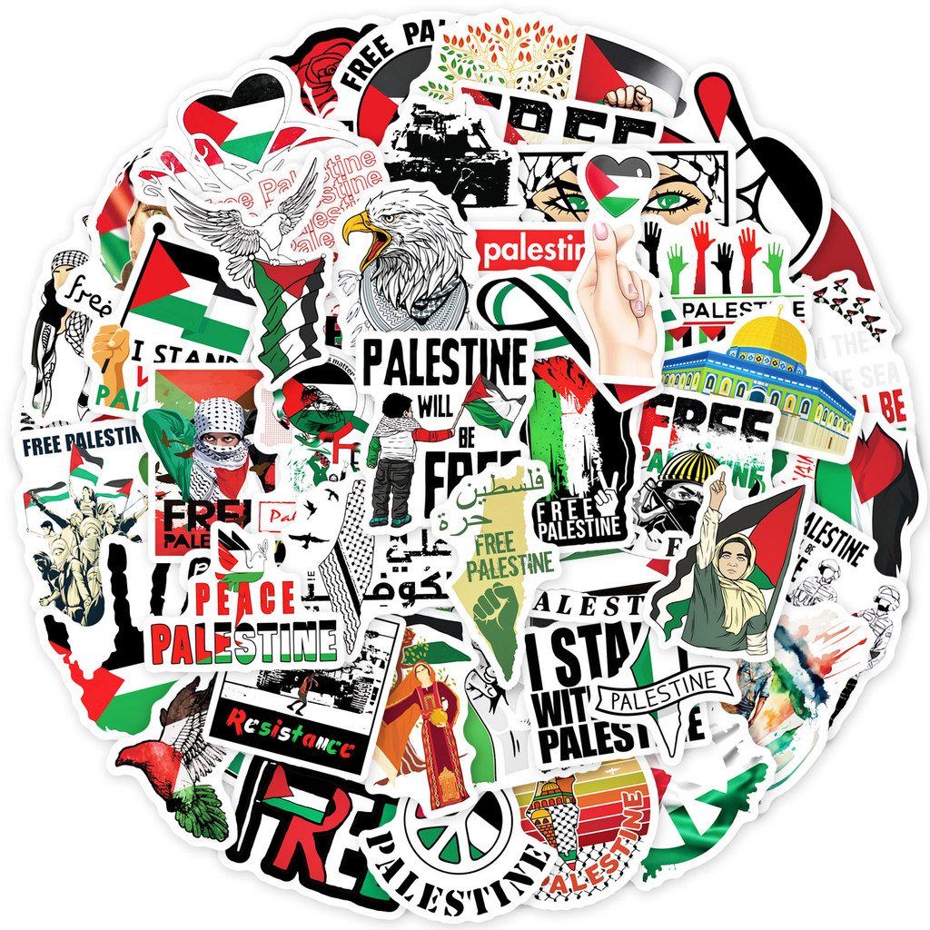 50 ชิ้น / ชุด ❉ สติกเกอร์ Palestine Series 01 สําหรับติดตกแต่ง ❉ สติกเกอร์แฟชั่น กันน้ํา ลาย Doodle DIY
