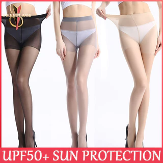 ถุงน่องเสริม Gusset ด้วย Sweet Lace | มองไม่เห็นขอบเปลือย | เหมาะสำหรับสวมใส่วันทำงาน | ป้องกันแสงแดด UV50+