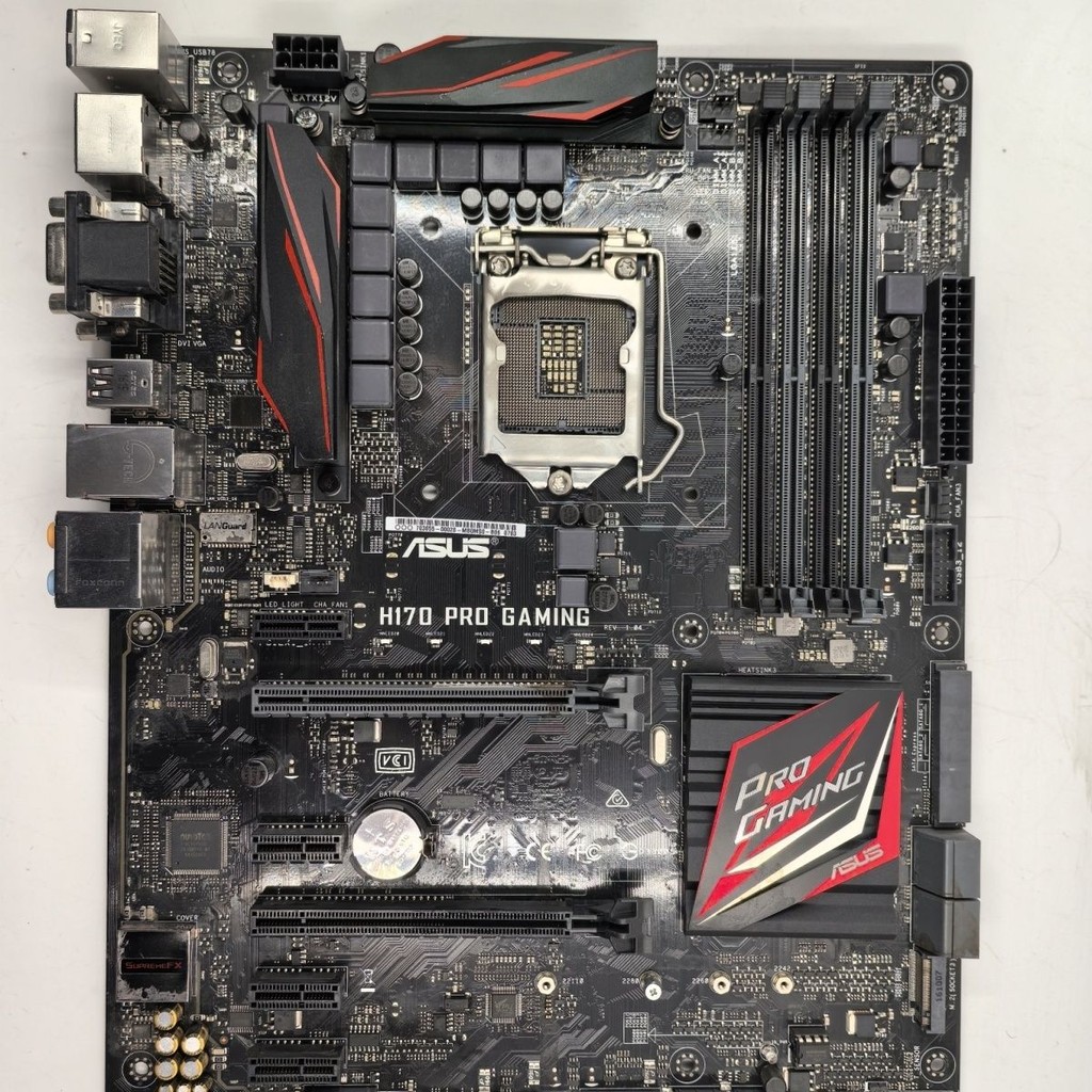บอร์ดขนาดใหญ่ ASUS H170 PRO GAMING Deluxe รองรับ CPU รุ่นที่ 6-7 และหน่วยความจำ D4