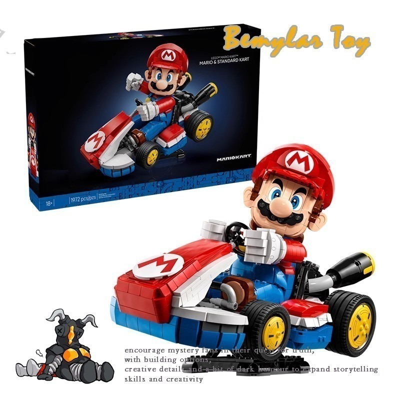 Bemular Hobby BM1X เข้ากันได้กับ 72037 Mario Kart - Mario & Standard Kart Building blocks EQ1