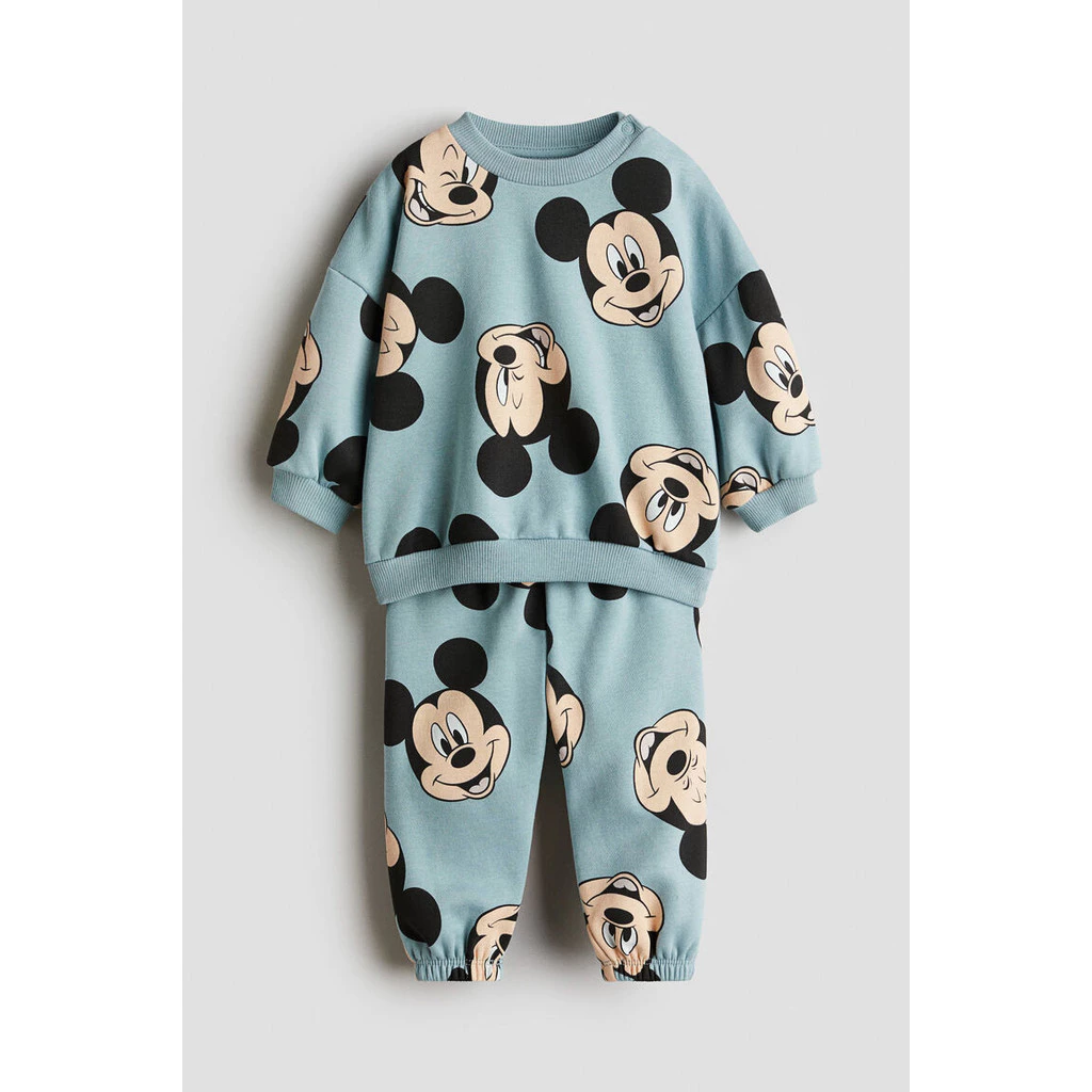 H&M(เอชแอนด์เอ็ม) ชุดเสื้อสเวตเตอร์พิมพ์ลาย 2 ชิ้น Infants 2-piece printed sweatshirt set 1295328_2
