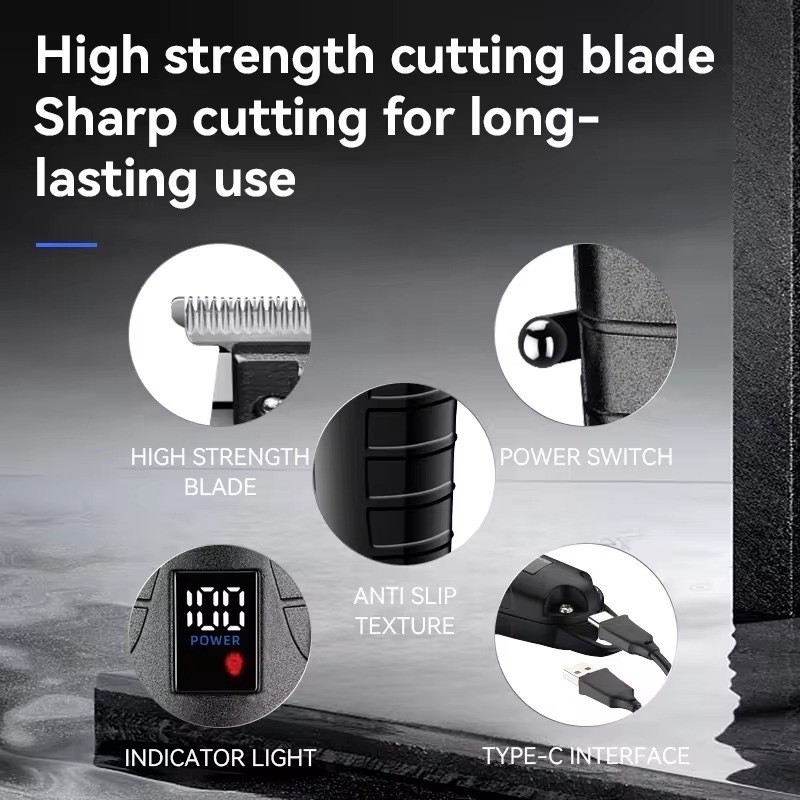 Kemei KM-2293ของแท้ 100% ปัตตาเลี่ยนไร้สาย อัจฉริยะ ชาร์จได้ เสียงเงียบ ปัตตาเลี่ยนตัดKemei KM-2293