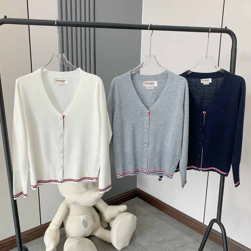 Thombrowne 9078 เสื้อคาร์ดิแกน Hem Cut