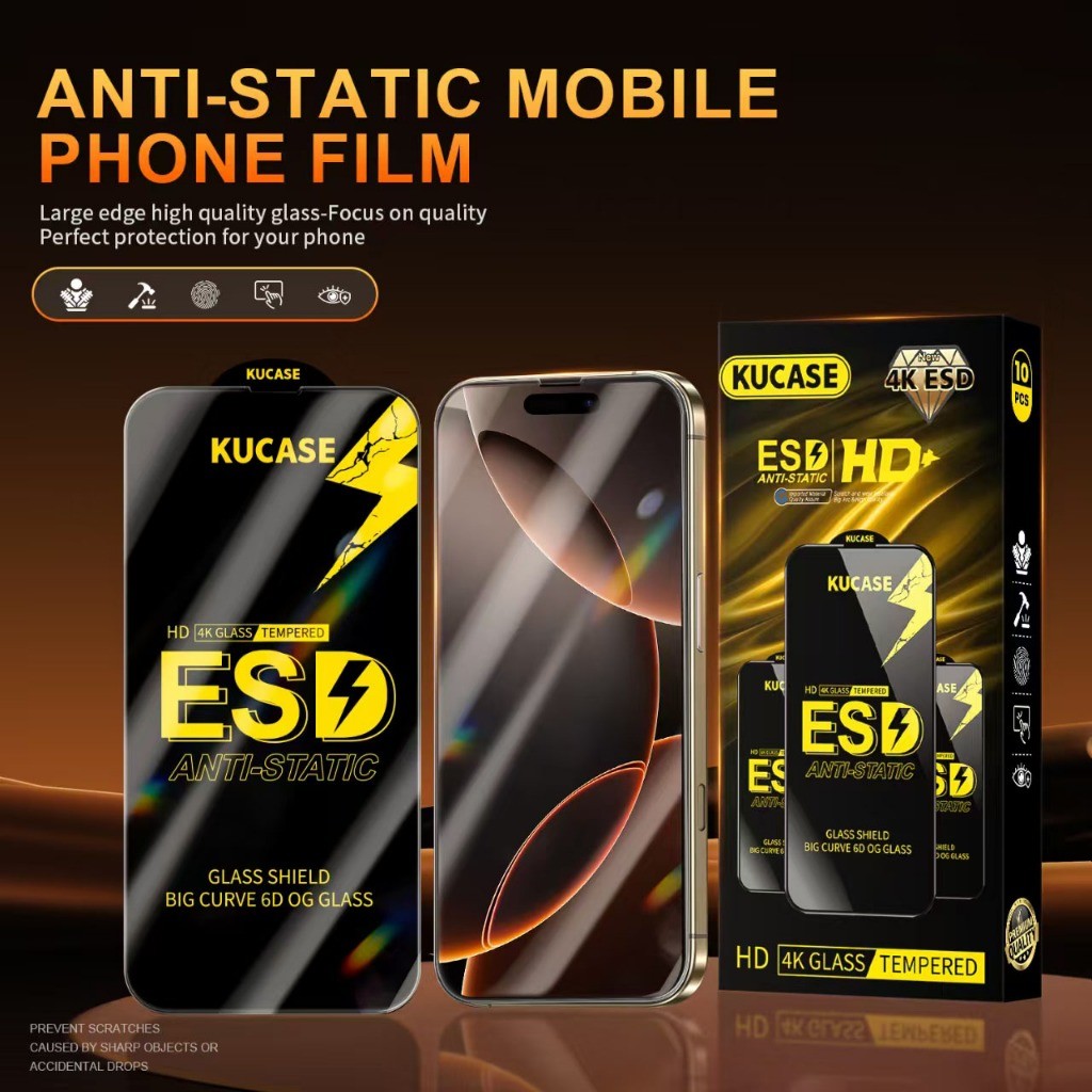 LAYAR กระจกนิรภัยป้องกันหน้าจอ GLass Clear และความเป็นส่วนตัว Anti Spy Anti Static Full Cover ESD สํ