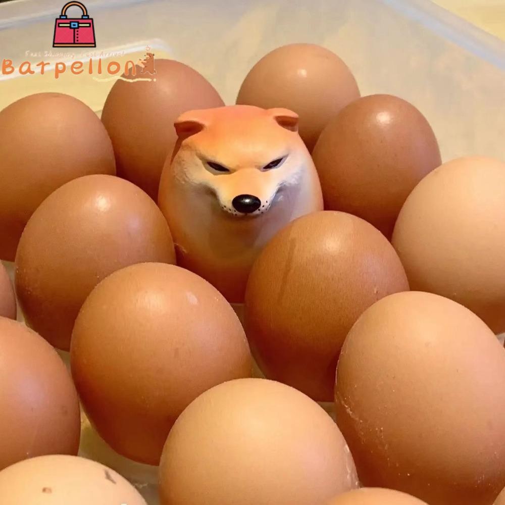 BARPELLON Squishy Fidget Toy, Shibako Dog Egg Toy, Creative PU Slow Rebound รูปร่างที่สมจริงความเครี
