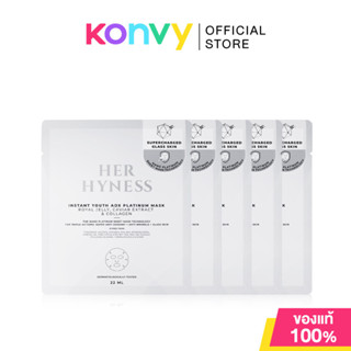 HER HYNESS Instant Youth Aox Platinum Mask [22ml x 5pcs] แผ่…