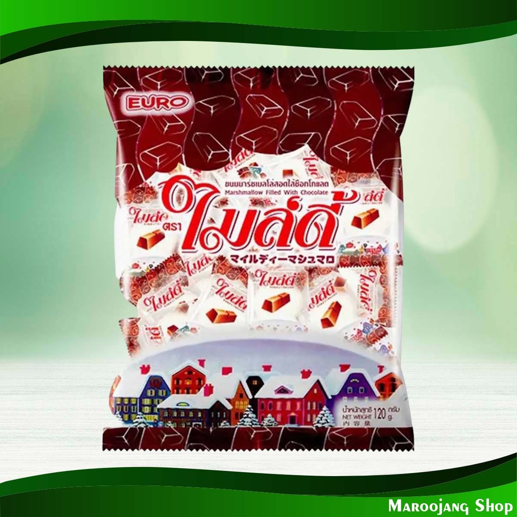 ไมล์ดี้ รสช็อกโกแลต ยูโร่ 120 กรัม x 3 ชิ้น Miledy Chocolate Flavor Euro