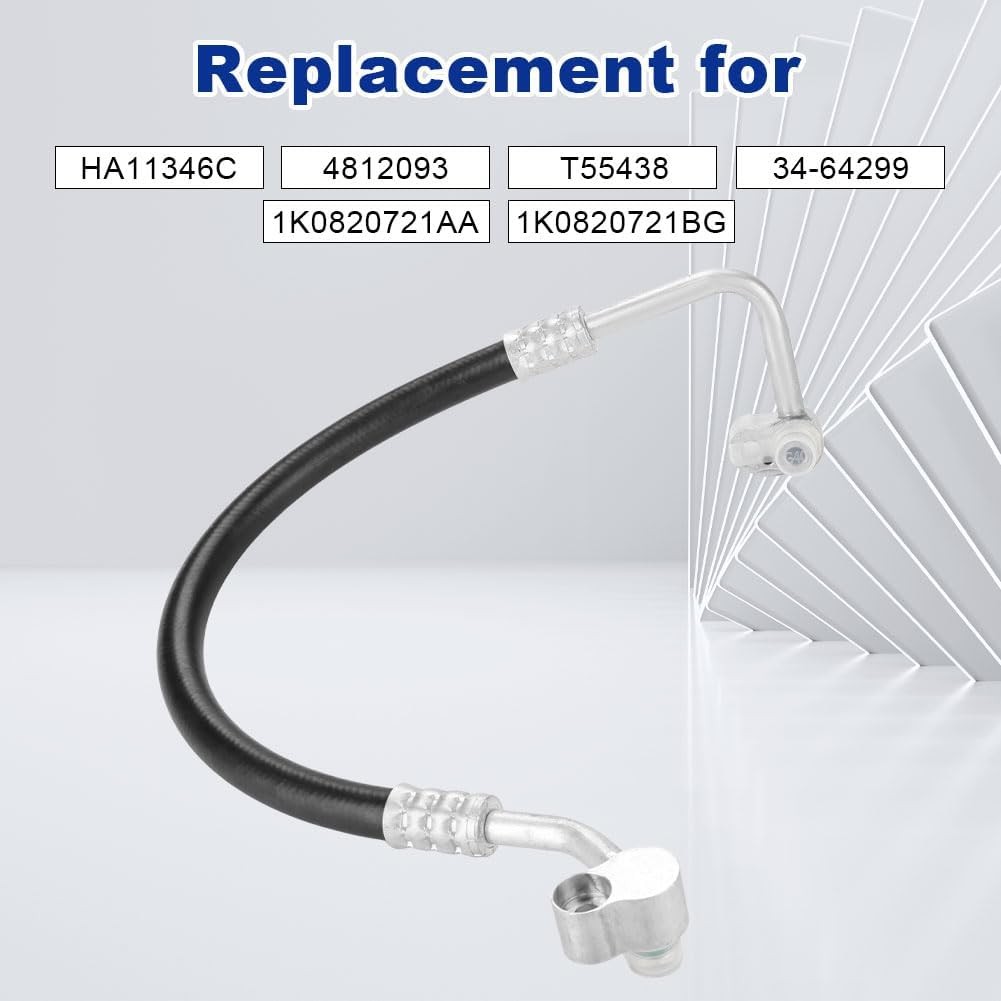 WATERWICH A/C Discharge Line Hose Assembly ใช้งานร่วมกับ Volkswagen Golf 2010-2014 L5 2.5L สําหรับ H